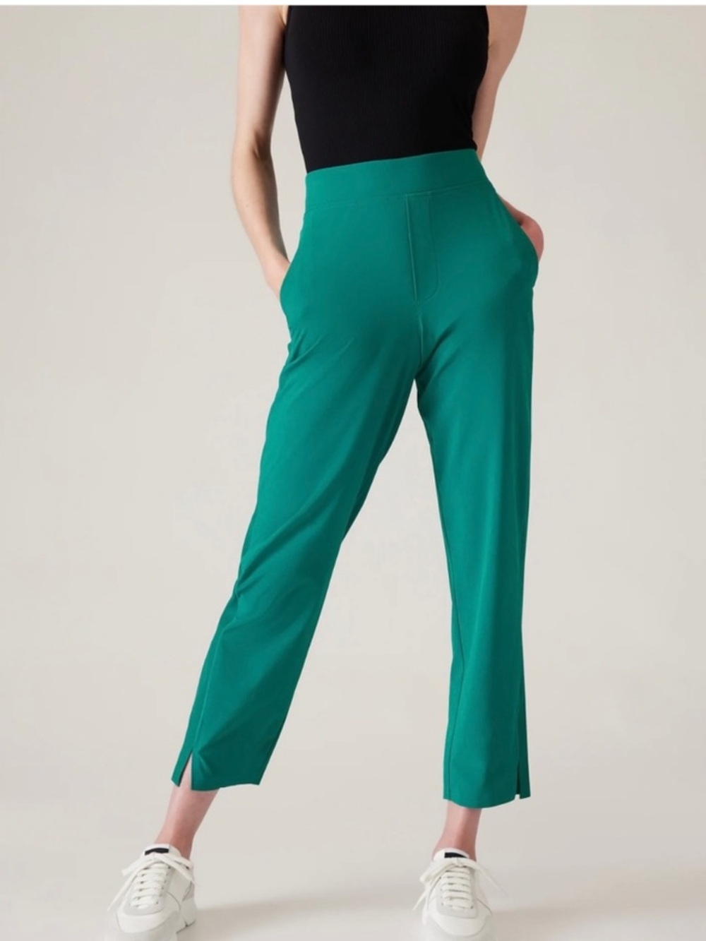 Athleta Brooklyn Ankle Pants Emerald Green new with tags size 6